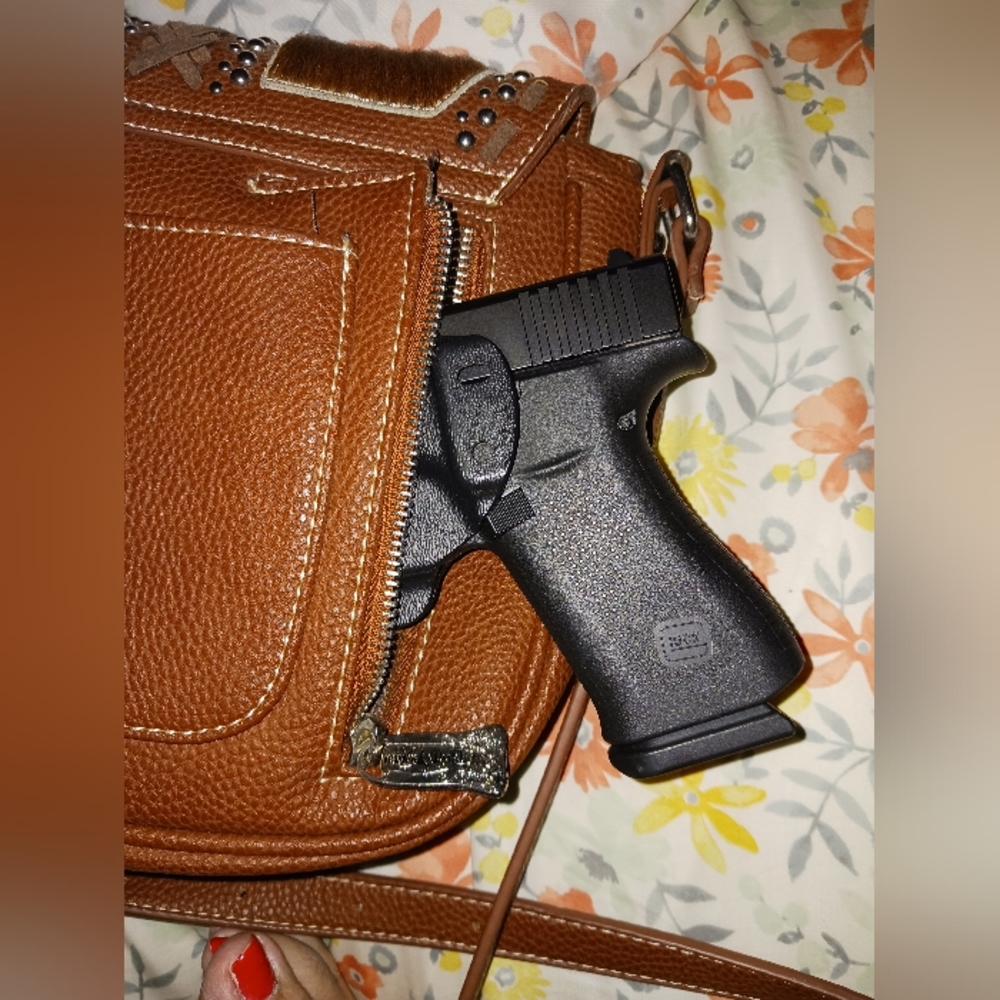 Leather Purse Handgun Pouch